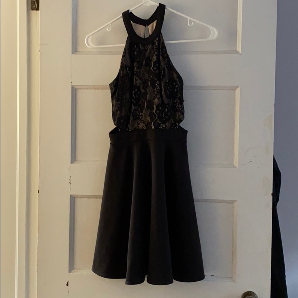 Black skater dress